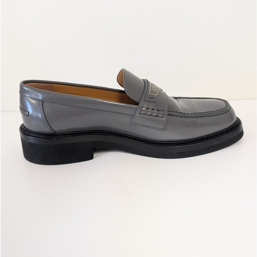 Christian Dior Boy Loafers Womens Eu 39/US 9 Gray Classic Authentic Luxury