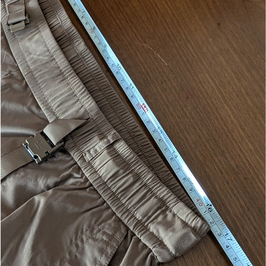 Athleta Highland High Rise Brown Parachute Utility Pants in Clay, size L