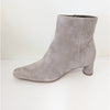 Vince Hilda Ankle Boots Womens 9.5M Gray Leather Suede Zip Bootie