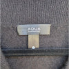 Aqua Cashmere 100% Cashmere Super Brushed V Neck Sweater Vest Womens L Exclusive
