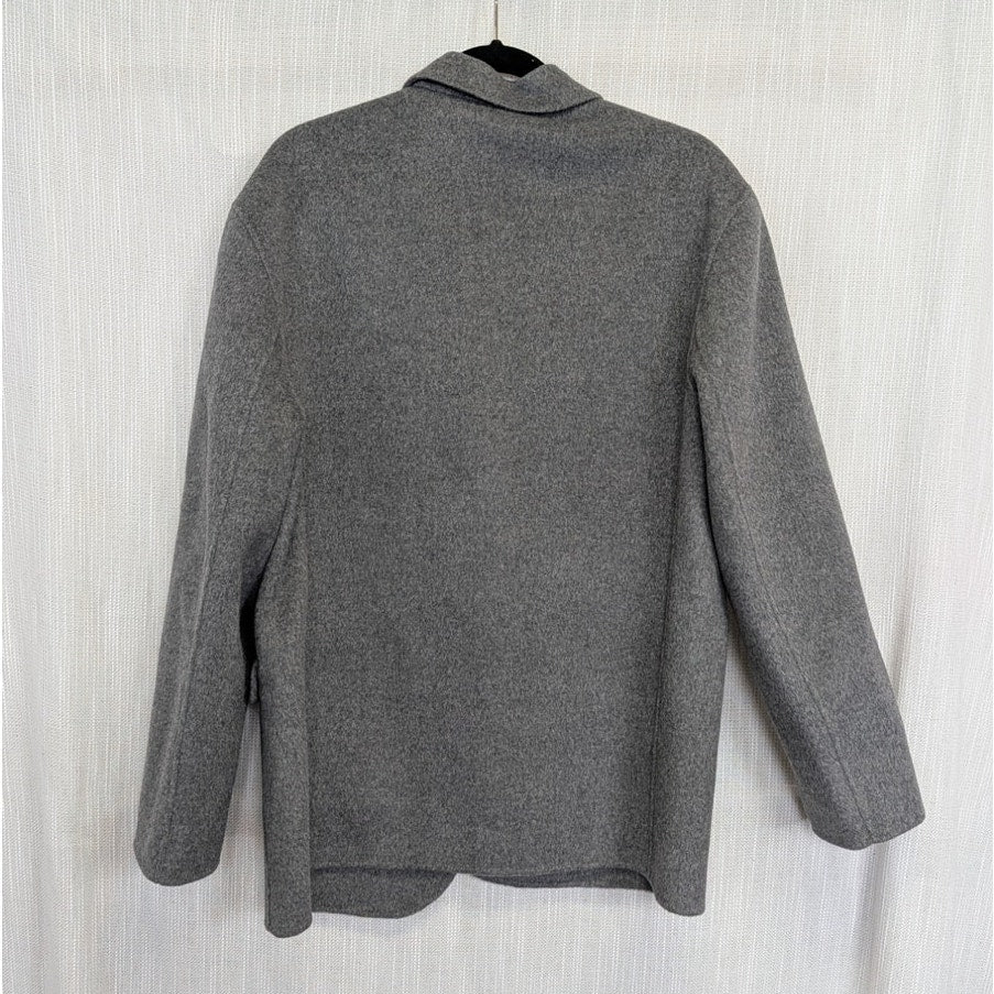 Anine Bing Quinn Blazer Womens Heather Grey Wool Cashmere Oversized Jacket XL