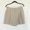 Anine Bing Trent Short Womens 6 Fawn Brown Linen/Viscose Tailored High-rise NWT