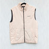 Swag42 Vest Unisex Womens Mens M Cream Sleeveless Full Zip