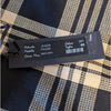 Brian Dales Pants Womens IT 44/M Black/Cream Check Plaid Wool Mid-rise Chino NWT