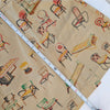 Anthropologie Postmark Beige Cotton Chairs Canvas A-line Wrap Mini Skirt, size 2