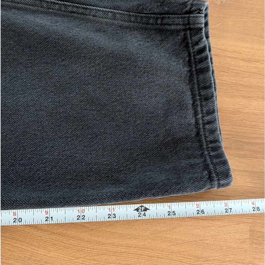 Boyish The Timmy Ultra High-Rise Straight Jeans Womens 29 Black Denim Ankle