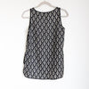 Robert Rodriguez Black Silk Sleeveless High Low Hem Tank Blouse Top, size 0