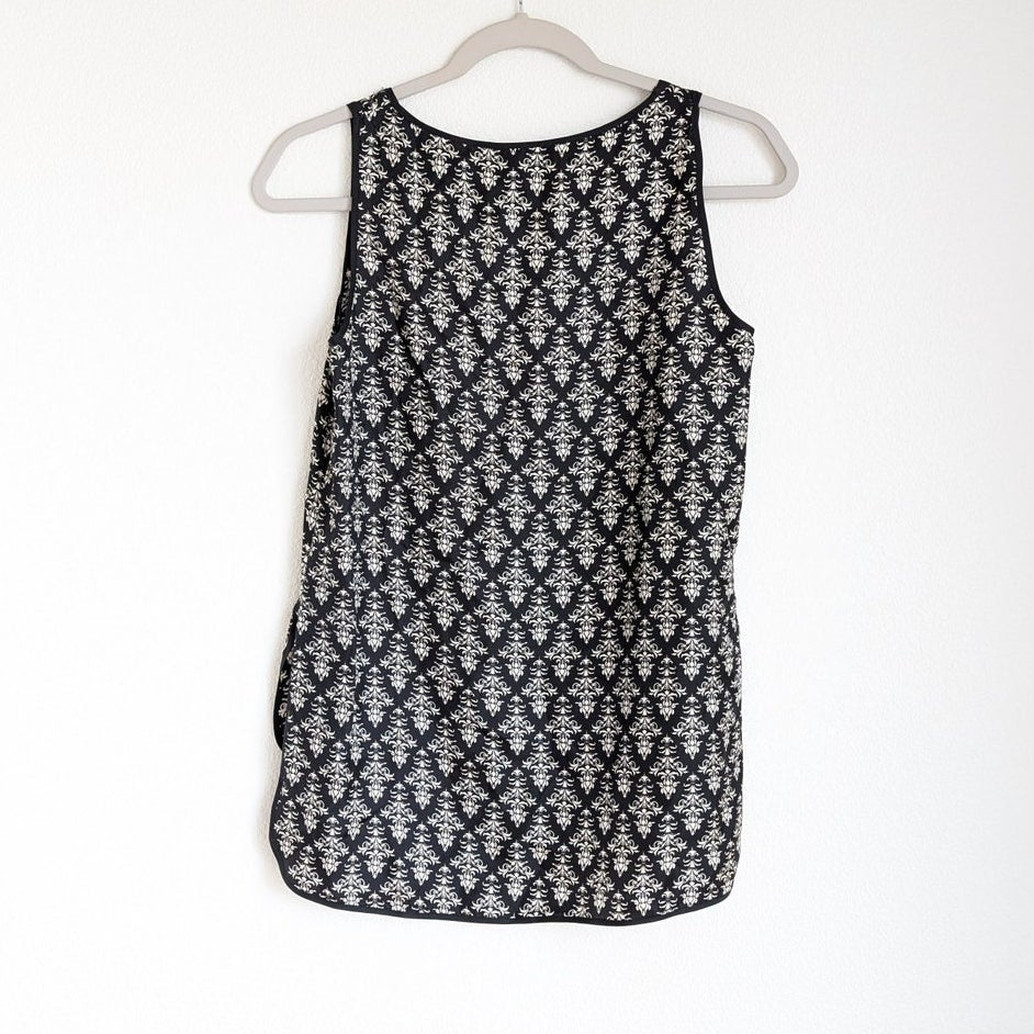 Robert Rodriguez Black Silk Sleeveless High Low Hem Tank Blouse Top, size 0