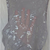 Reserved Metallic Effect Tank Top Womens S Purple Gray Mesh Sheer Fitted Blouse