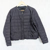 Fabiana Filippi Quilted Denim Short Jacket Womens XL Metallic Embellished Navy