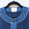 Kate Spade Broome Street Blazer Jacket Womens S Wool Blend Denim Tweed Button