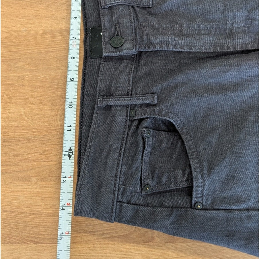 Mother The Half-Pipe Flood Jeans Womens 28 Black High-rise Wide Curved Leg