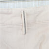 Brunello Cucinelli Straight Tapered Pleated Pants Womens 10 Ecru Cotton High-rise Chino