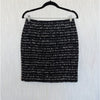 The Kooples Mini Skirt Womens EU38/M Black/Gray/Blue Wool Blend Pencil