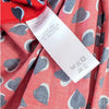 Carolina Herrera Poppy Heart Print Midi Skirt Womens 10 Red High-rise A-line