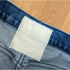 Mother The Half Pipe Flood Jeans Womens 28 Blue High-rise Wide Curved Leg