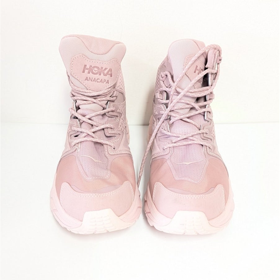 HOKA One One Anacapa Mid GTX Hiking Sneaker Unisex W9.5 M8 Pink Mid Top