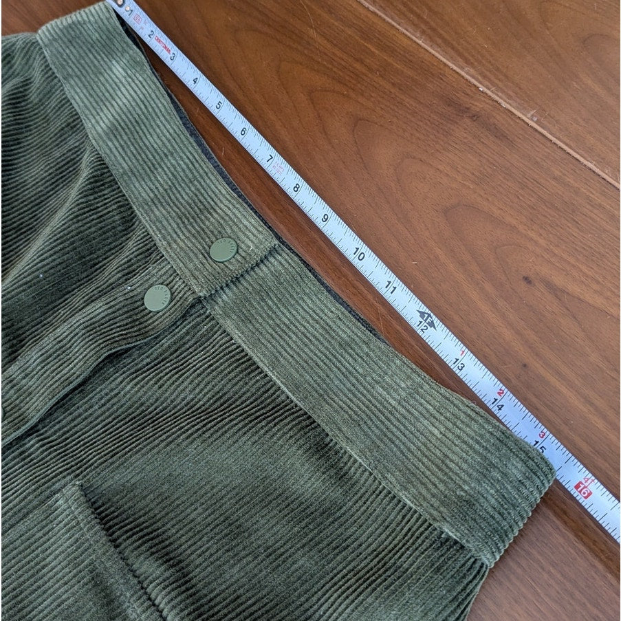 Ted Baker Omarah Cord Green High Waist A-line Mini Skirt, size 4/US10/L