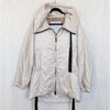 Max Mara Greenfe Oversized Down Jacket Womens 12 Ecru Cameluxe Straight Hooded