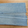 Pistola Alice Denim Midi Skirt Brooklyn Light Blue Front Slit Raw Hem Size 24