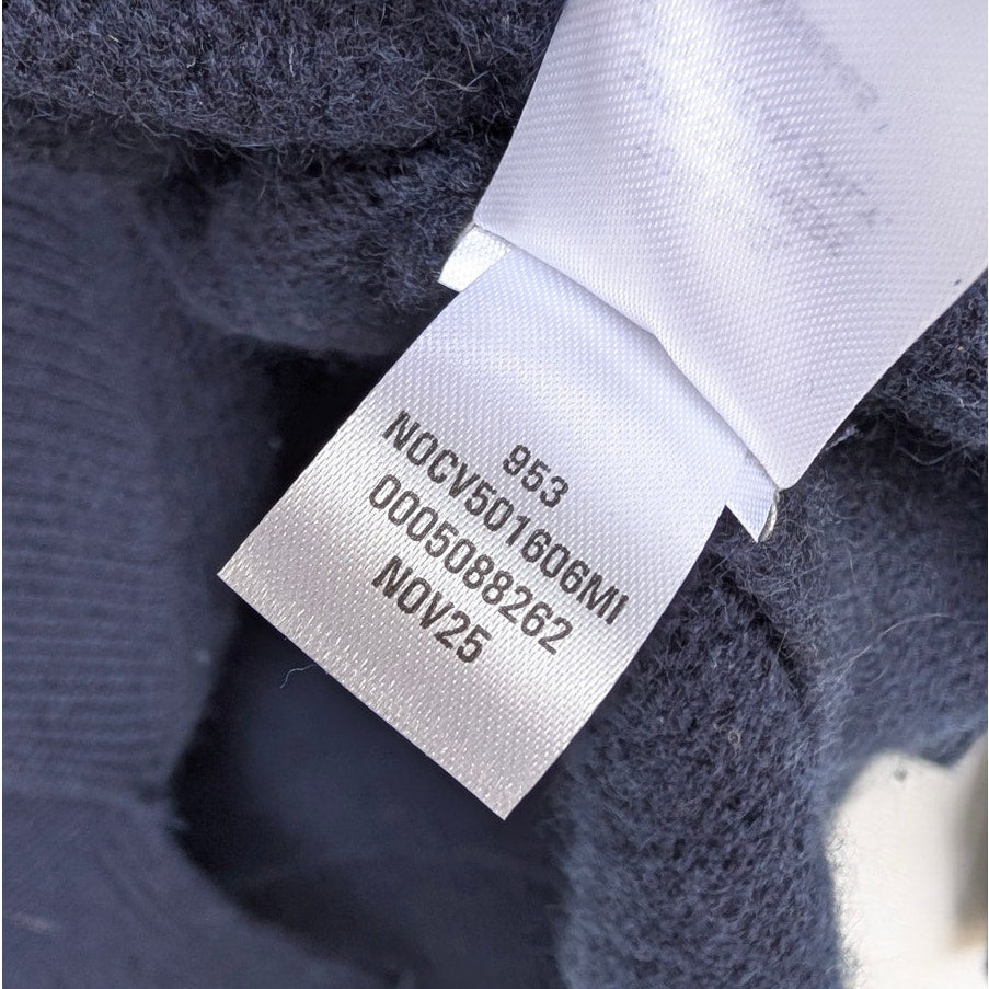 Nordstrom Wool & Cashmere Crewneck Sweater Womens M Navy Knit Long Sleeve