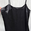 Jenni Kayne Slip Dress Womens S Black Satin Sleeveless Midi Maxi