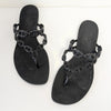 Hermes Island Sandal Womens EU 39/US 8.5 Black TPU Iconic Chain Made in Italy
