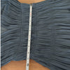 Ulla Johnson Claudia Midi Dress Womens 2 Slate Blue Pleated Tiered V-neck