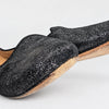 Coach Caitlin Gunmetal Metallic Leather Smoking Loafers 8B