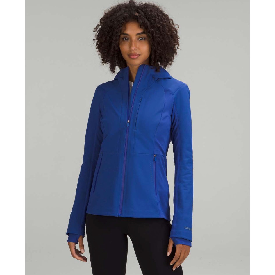 Lululemon W4BOHS Cross Chill Jacket Womens 2 RepelShell Long Sleeve Full Zip