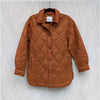Madewell Airpuff Shirt Jacket Womens S Brown Oversized Quilted Button Front