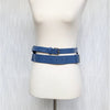 SRB Smart.Rich.B#tch Belt Womens Cobalt Statement Leather Double-wrap Design