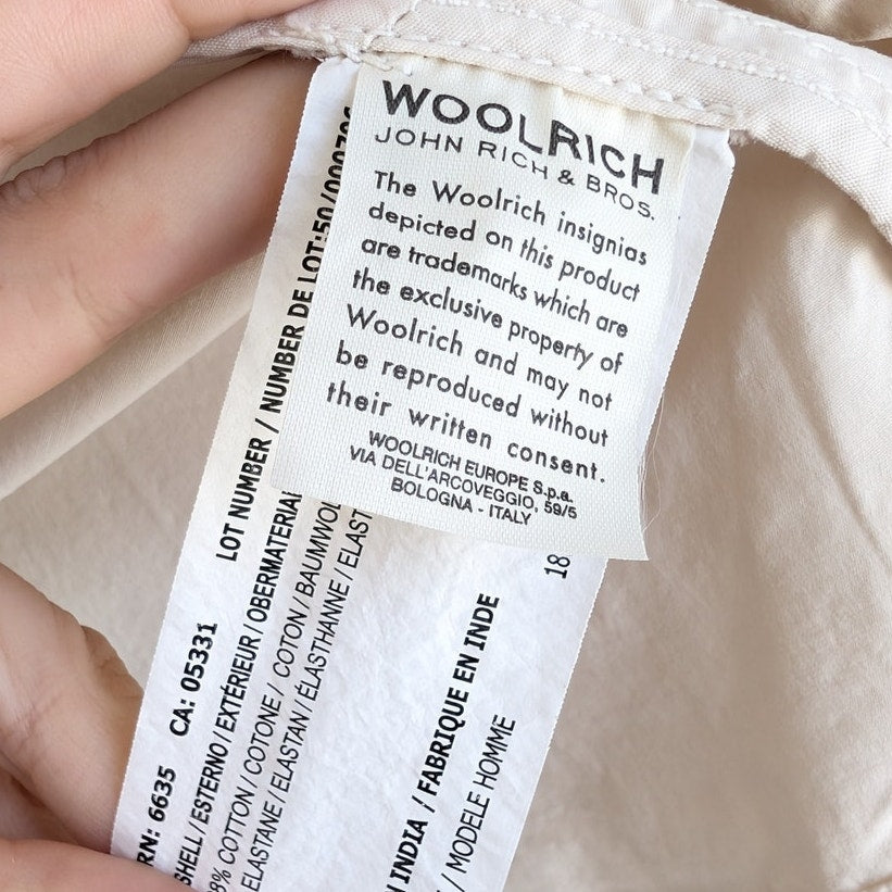 Woolrich Stretch Cotton Buttton Single-breasted Blazer Italy Jacket, size M