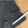 Reformation Fern Mini Shorts Womens 12 Black Satin Lace Detail Mid-rise