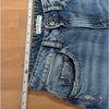 ICON DENIM LA Kiki Jeans Womens 25 Smoke BlueMid-rise Wide Leg Cuffed Hem