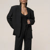 JLUXLABEL Core Standard Blazer Womens L Single-breasted Oversized Boyfriend