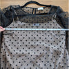 Red Valentino by Valentino Dress Womens IT 48/US 12 Black Tulle Tiered Dot Mini