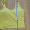 Lululemon Align Tank Top W1CW8S Womens 6 Yellow Sleeveless Nulu Cropped