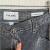 Frame Le Baggy Palazzo Wide Leg Jeans Womens 28 Dark Gray Flocked Full Length