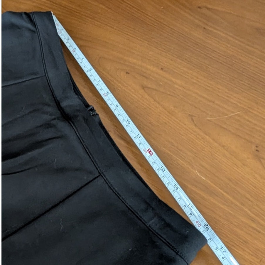 Reformation Liene Black High-rise A-line Mini Skort Skirt, size XL