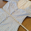 L'Academie Belize Mini Dress Womens XS Sky Striped Cotton Button Front Shirt