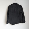 AMI Vintage 80's Black Suede Leather Button Shirt Jacket Shacket, size S