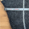 COS Charcoal Striped Alpaca Wool Blend Crewneck Long Sleeve Relaxed Sweater XS