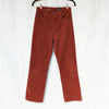 Ag Adriano Goldschmied Rhett Corduroy High Waist Straight Cropped Jeans, size 25