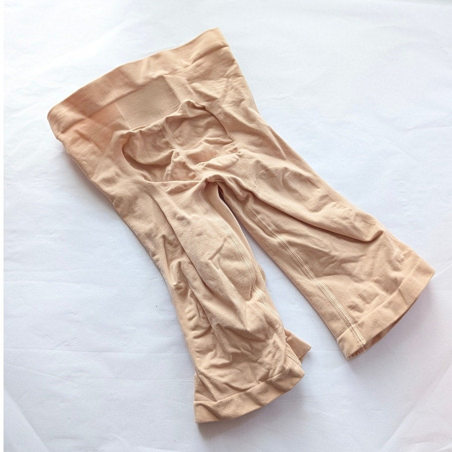 SKIMS Tan Seamless Sculpt Mid-Thigh Shorts, size 2XS/XS