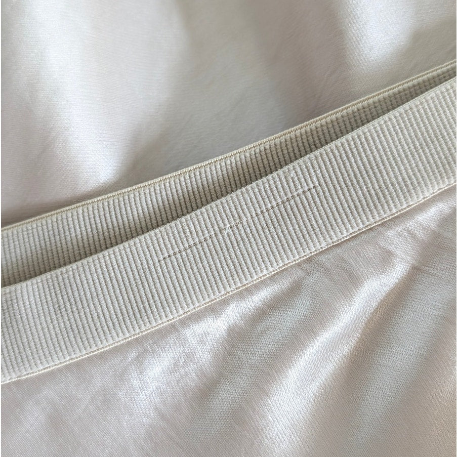 Max Mara Leisure Alessio Skirt Womens 8 Cream Sarin High Rise A-line Midi