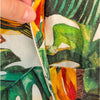 House of Harlow 1960 Dress Womens L Linen Blend Tropical Print Mini Shirt Dress