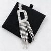 Shashi Silver Rhinestone Alphabet Letter D Crystal Single Earring