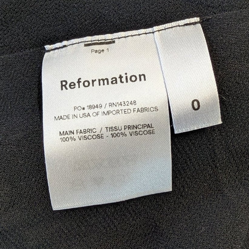 Reformation Fulton Sleeveless Floral Midi Dress Navy Blue Size 0