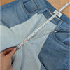 Frame Paneled Two-Tone Split-Hem Patchwork High-rise Wide-Leg Jeans Womens 27